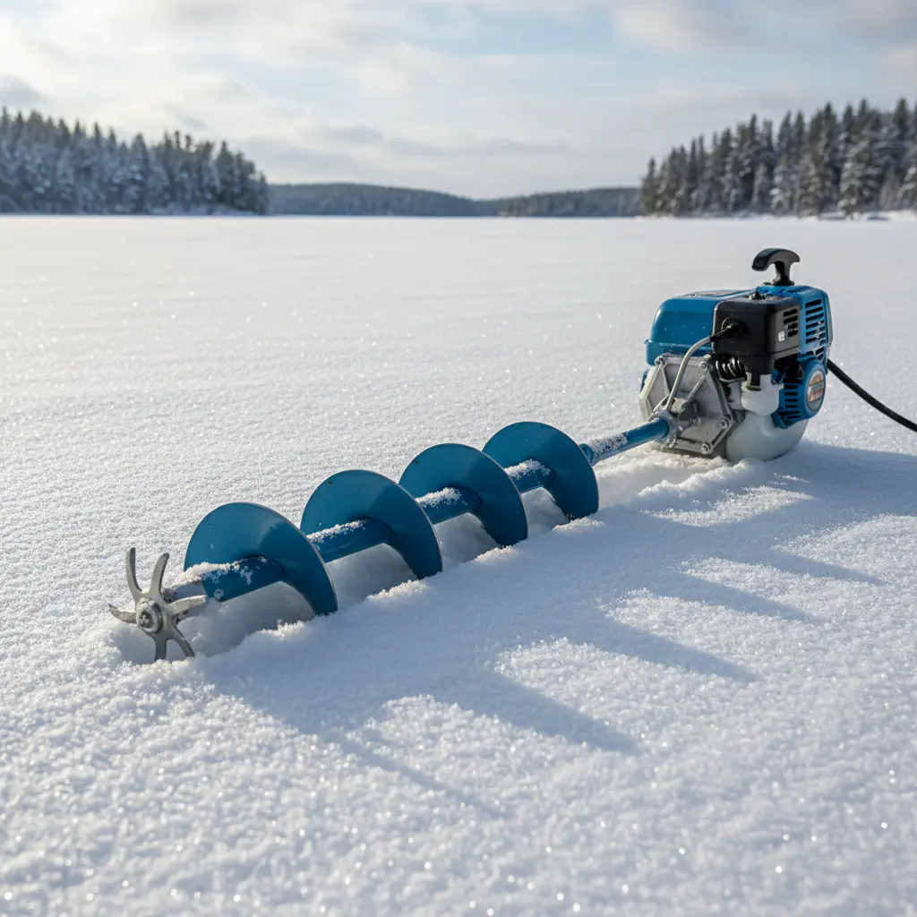 Ice fishing auger