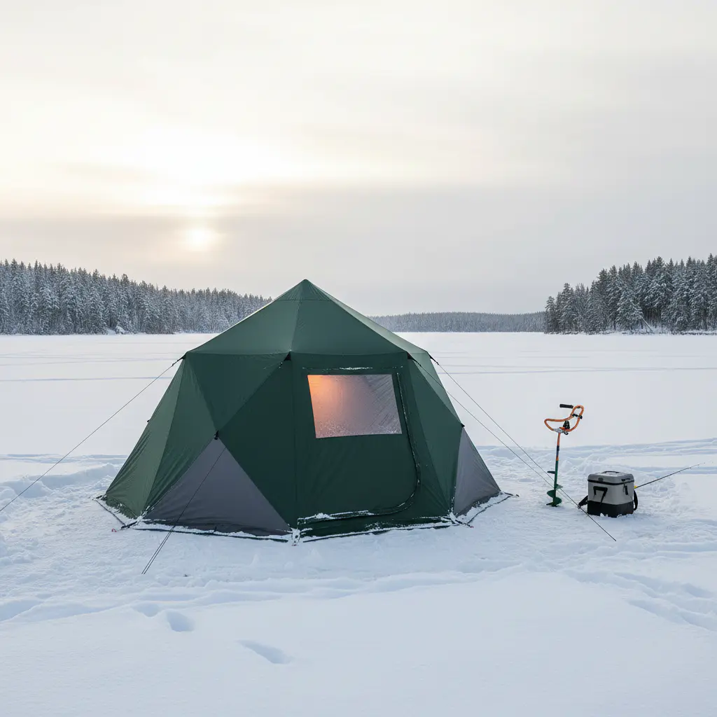 Insulated waterproof winter fishing tent
